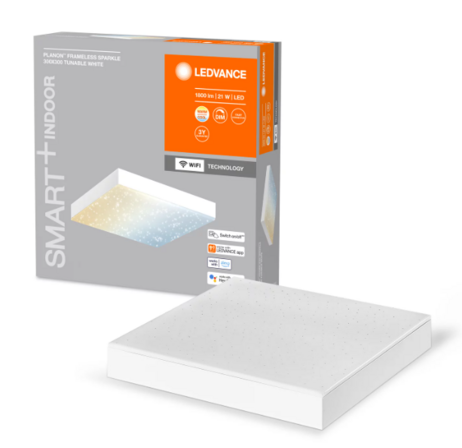 Ledvance Smart+ Wifi | Planon Frameless Sparkle panel