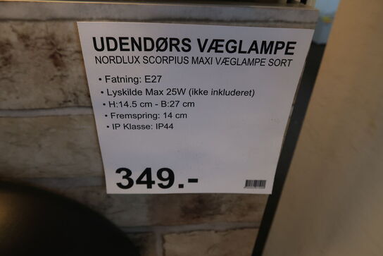 2 stk. Nordlux væglamper 