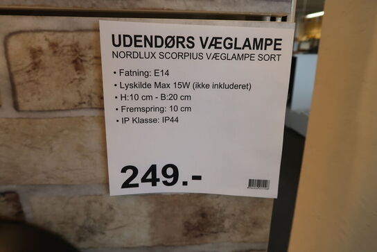 2 stk. Nordlux væglamper 