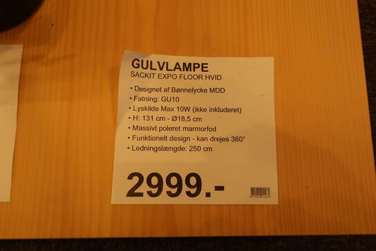 SACKit - Expo Floor - Gulvlampe - Hvid
