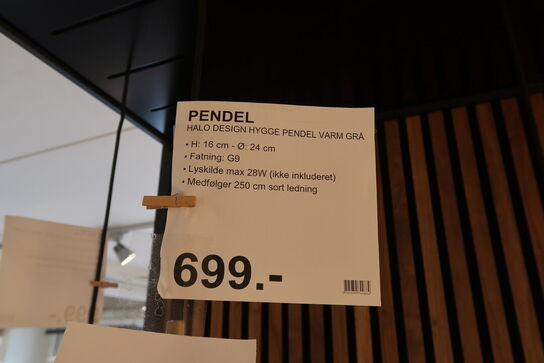 HALO DESIGN HYGGE Ø24 VARM GRÅ E27 PENDEL