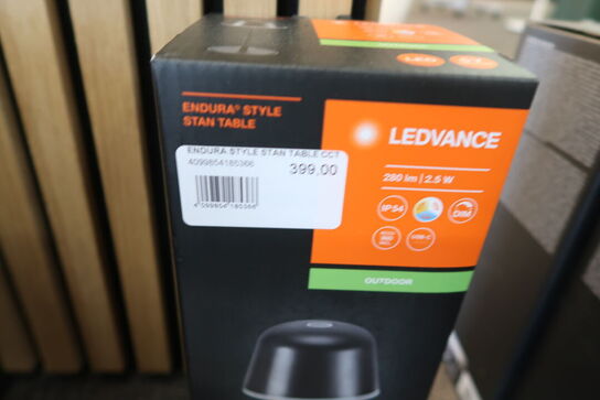 2 stk. Ledvance Endura Style genopladelig bordlampe, grå