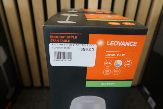 3 stk. Ledvance Endura Style genopladelig bordlampe, beige