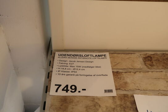 Nordlux Aludra Udendørs Loftlampe Seaside Anthracite 