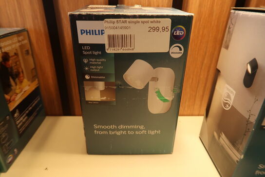 2 stk. Philips STAR single spot LED white 