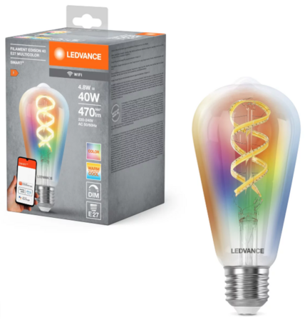 3 stk. SMART+ edi 4,8W/RGB+827-865 (40W) E27 WiFi