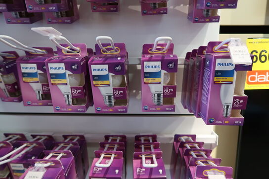 Kæmpe parti Philips pærer - ca. 310 pk. 