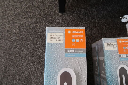 3 stk. Ledvance Smart+ Wifi Bath spejllampe, justerbar hvid, sort, 40 cm