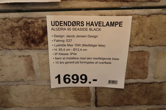2 stk. Nordlux Aludra 45 & 95 Havelampe Seaside Black 