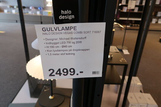 HALO DESIGN VEGAS SORT GULVUPLIGHT