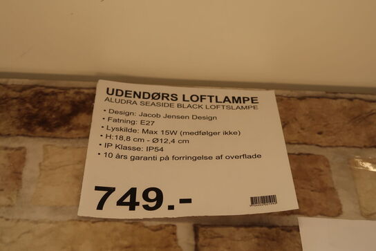 Nordlux Aludra Udendørs Loftlampe Seaside Black 