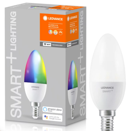 7 stk. LEDVANCE SMART+ WiFi, E14 Color Kerte i Mat