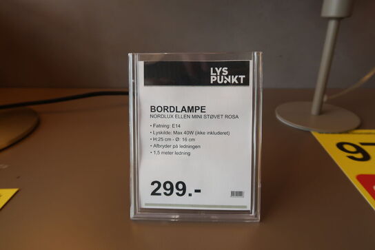 Nordlux Ellen Mini bordlampe, støvet rosa 