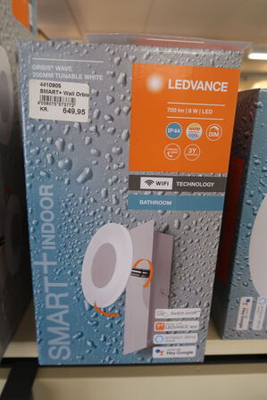2 stk. Ledvance Smart+ Wifi Wave spejllampe, justerbar hvid