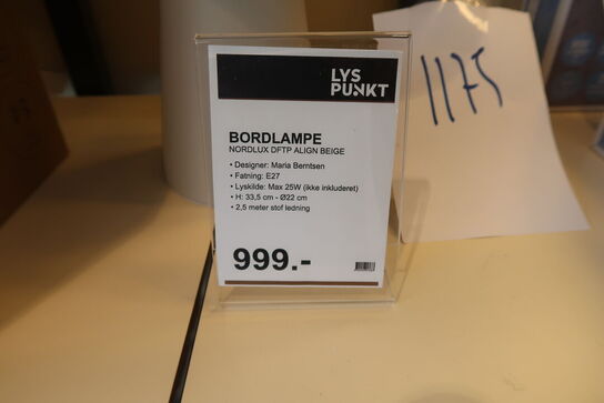 DFTP bordlampe Align beige