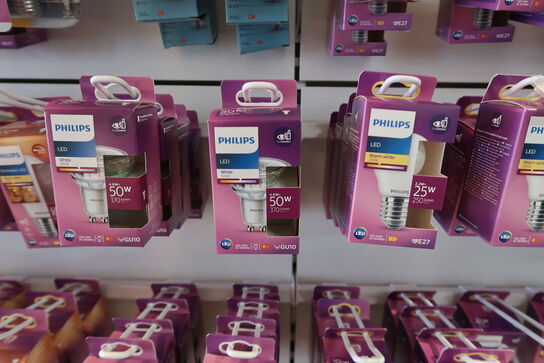 Kæmpe parti Philips pærer - ca. 310 pk. 