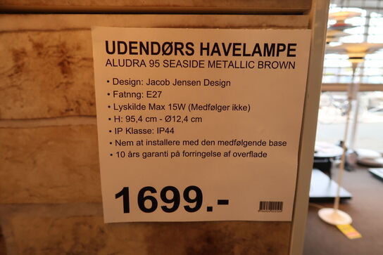 2 stk. Nordlux Aludra 45 & 95 Havelampe Metalic Brown