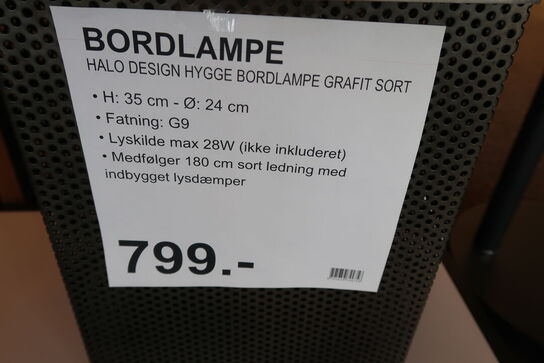 Halo Design Paris bordlampe clean hvid/sort 
