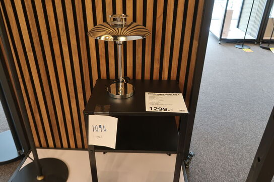HALO DESIGN STEPP 1 2 3 PORTABLE MØRKE KROM BORDLAMPE