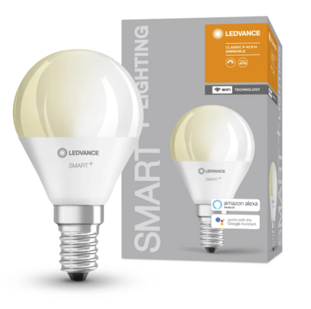 4 stk. LEDVANCE Smart Plus Wifi Mini LED Lamps 5W E14