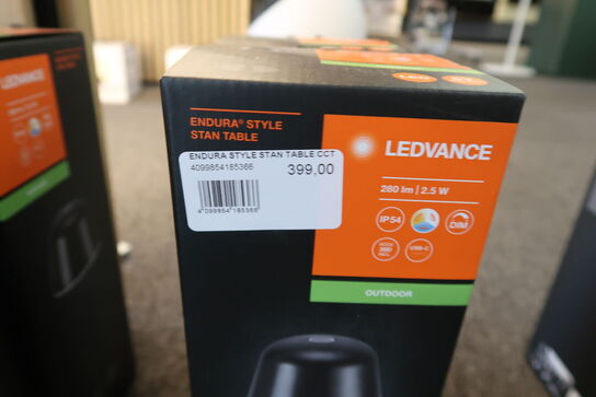 3 stk. Ledvance Endura Style genopladelig bordlampe, grå