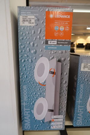 2 stk. Ledvance Smart+ Wifi Wave spejllampe, justerbar hvid, 32 cm