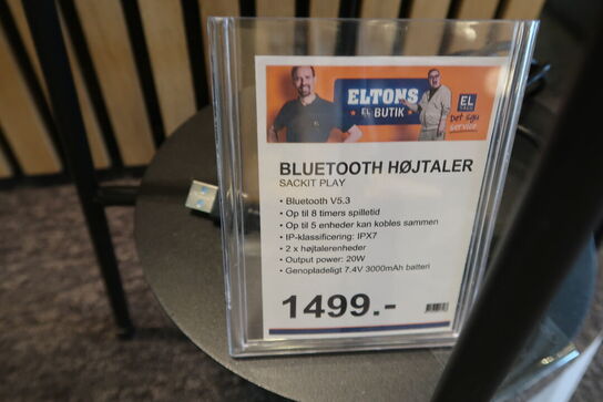 Sackit play Bluetooth højtaler + holder 