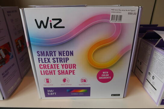 2 stk. WiZ Neon Flex Strip, 3 meter, 24W, RGB