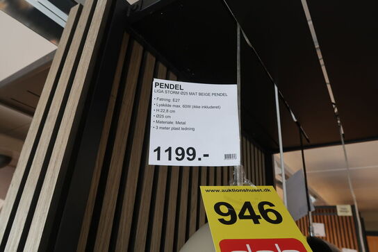 LIGA STORM Ø25 MAT BEIGE PENDEL