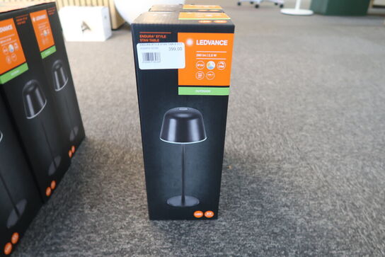 3 stk. Ledvance Endura Style genopladelig bordlampe, grå