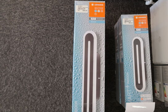 3 stk. Ledvance Smart+ Wifi Bath spejllampe, justerbar hvid, sort, 40 cm