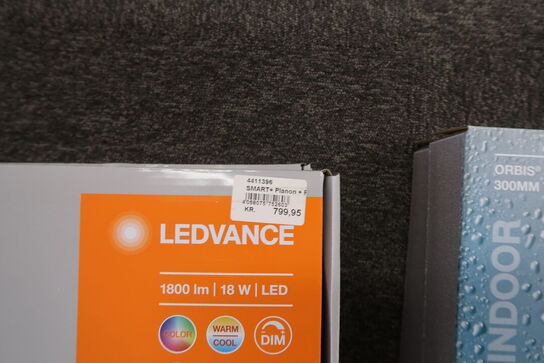2 stk. Ledvance Smart+ Wifi | Planon Plus panel, farveskift