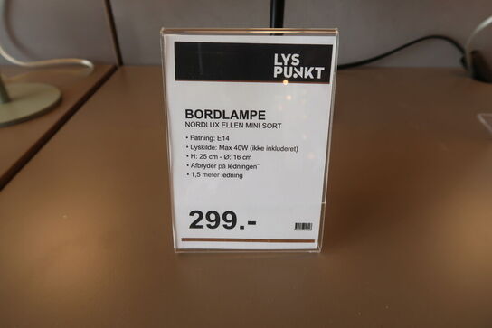 Nordlux Ellen Mini bordlampe, sort