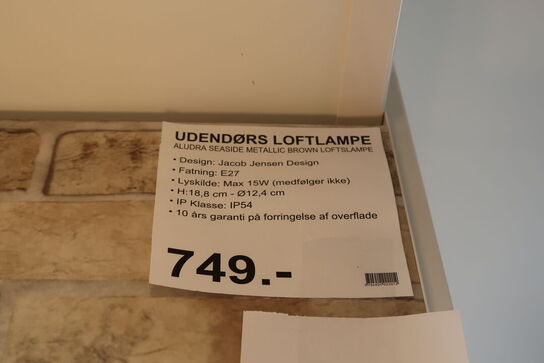 Nordlux Aludra Udendørs Loftlampe Metalic Brown 
