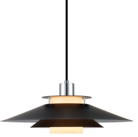 Halo Design Rivoli Pendel Ø40 Black/Chrome 