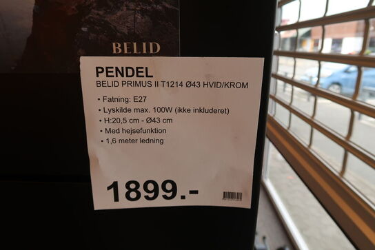 Belid Primus II Pendel Ø43 White/Chrome 