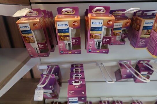 Kæmpe parti Philips pærer - ca. 310 pk. 