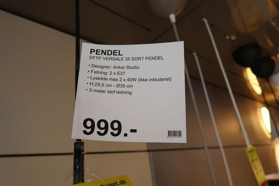 DFTP VERSALE Ø35 PENDEL SORT