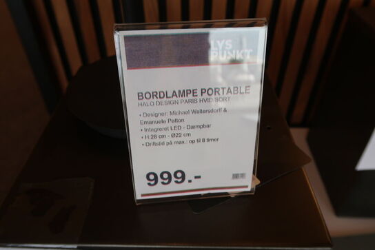 Halo Design Paris To Go Bordlampe clean hvid/sort 