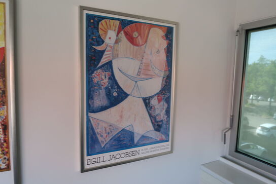 3 stk. plakater samt whiteboard