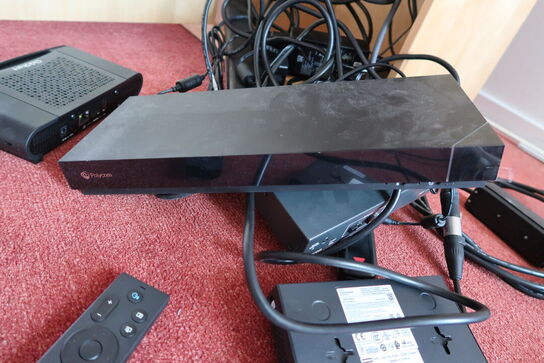 Konferencekame POLYCOM EagleEye MPTZ-B, switch EXTRON SW2 HD 4K m.m. (se billeder)