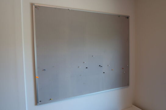 Opslagstavle, vægur, billede, plakat, whiteboard