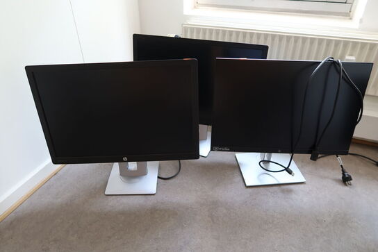 3 stk. computerskærme HP EliteDisplay E242, Eye Ease