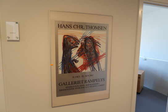 3 stk. skuffemoduler, træningsbold, plakat samt pendel