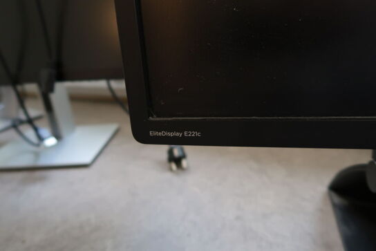 4 stk. computerskærme DELL P2241Hb, HP EliteDisplay E221c m.fl.