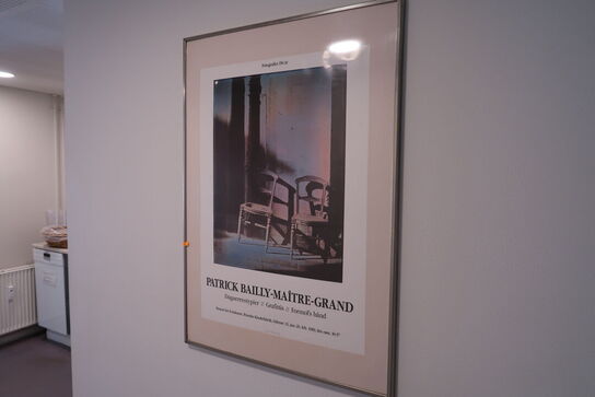 Bord, håndsprit, plakat, whiteboard