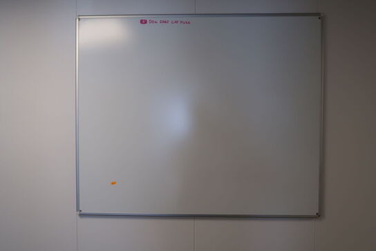 Plakat, whiteboard, forlængerledninger