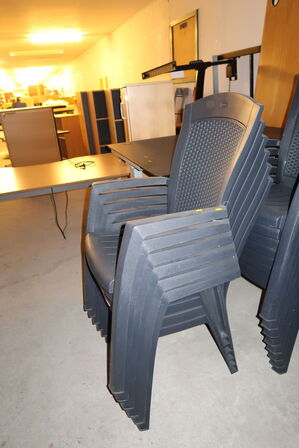 6 stk. havestole ALLIBERT Gomera Anthracite