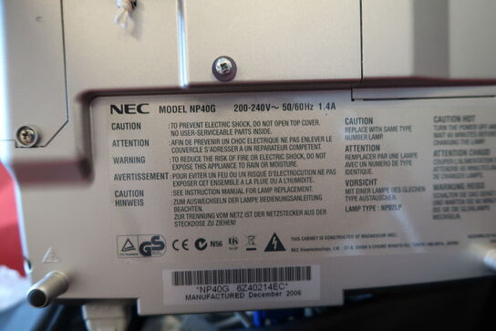 Projektor NEC NP40G