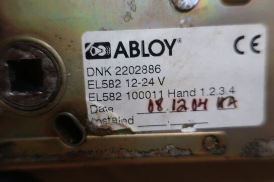 3 stk. el-låsekasser ABLOY